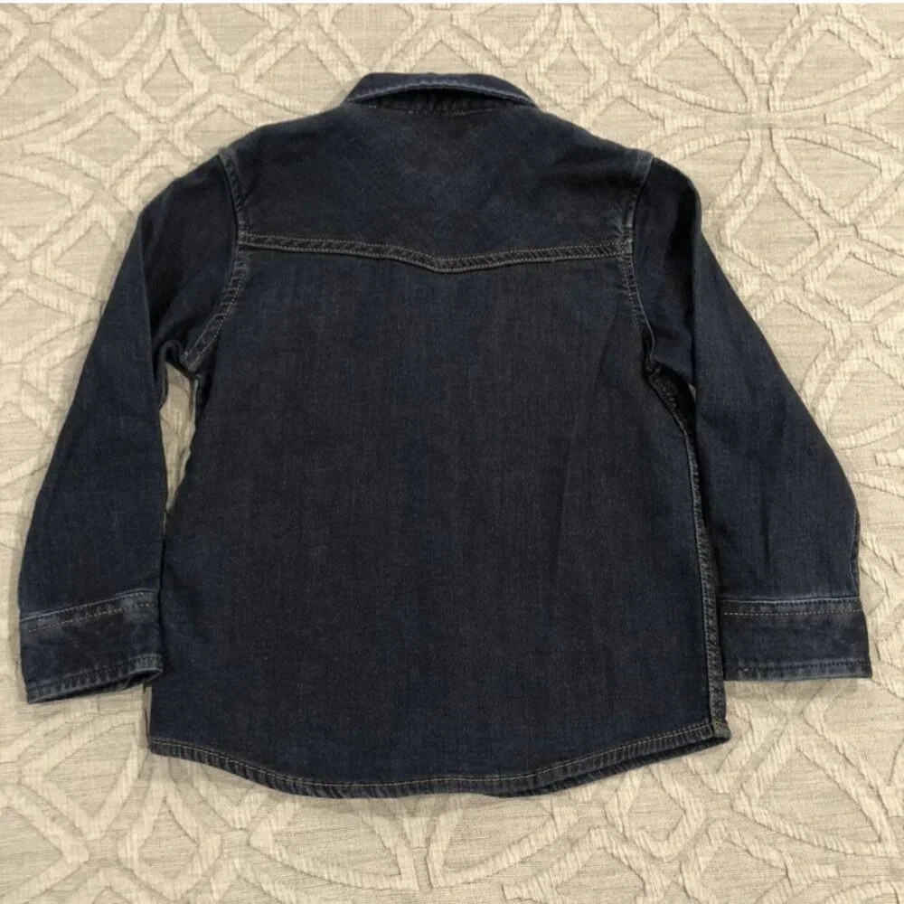 Next 3-4Y Chambray Denim Button Up Shirt